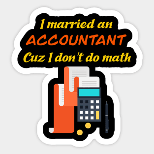 Funny Accountant Profession Sticker